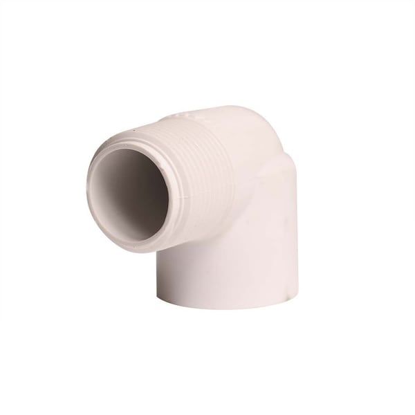 Thrifco Plumbing 1 Inch Male Thread x Female Thread PVC 90 Street Elbow SCH 40 8114190 - main